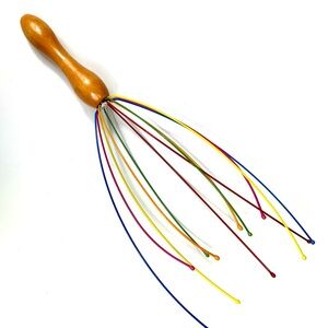 Scalp Massager octopus style multicolor New in Plastic Tube.